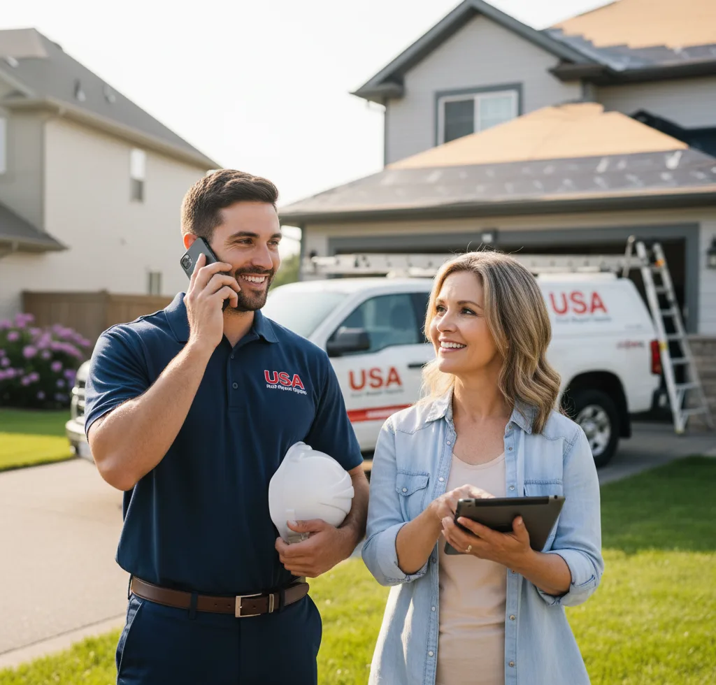 USA Roof Repair Experts customer support in North Collins